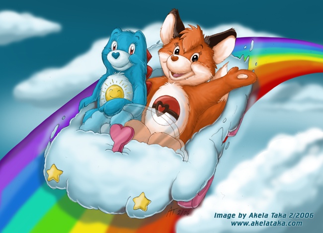 care bear cloud car
