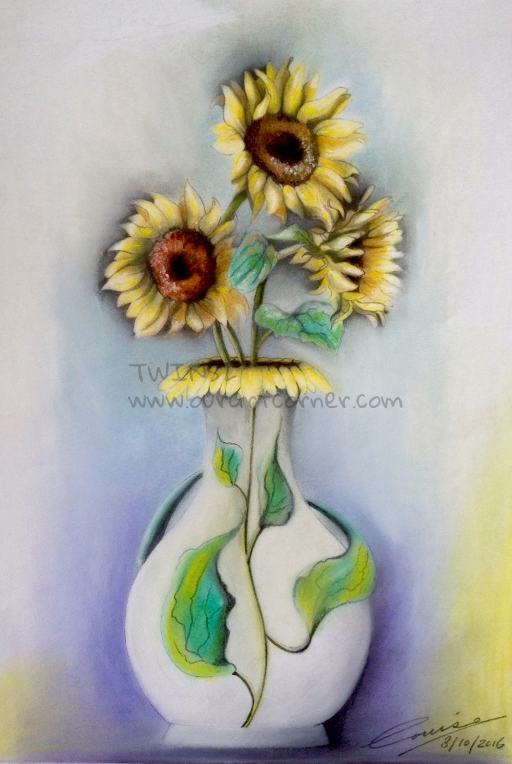 Sunflower Vase Design