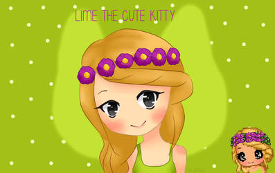 Lime the cute kitty drawing