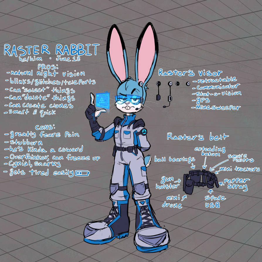 Raster Rabbit by kazzerrole on DeviantArt