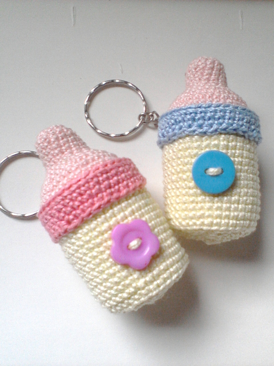 Crochet Feeding Bottle Keychain