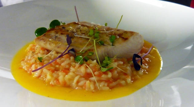 Risotto with Roasted Fish