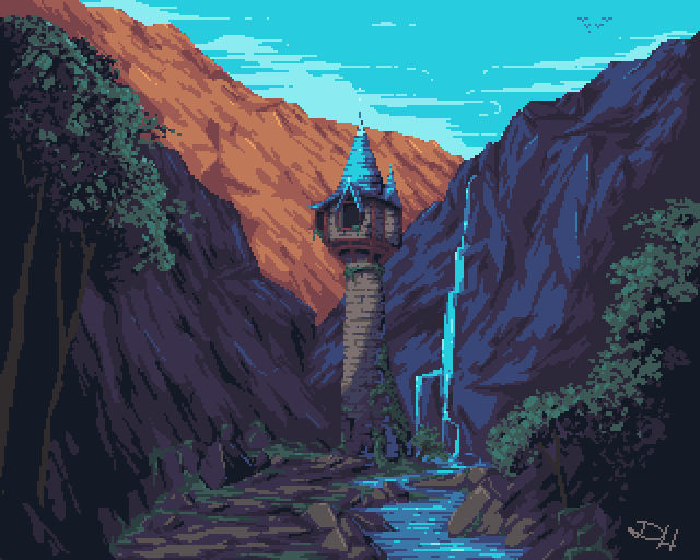 Rapunzel's Tower by DavisHill on DeviantArt