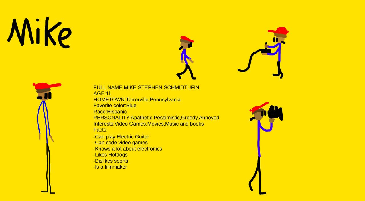 Cartoon Mike's Affinity Guide.pdf Mike Character Sheet by Animateitanimations on DeviantArt