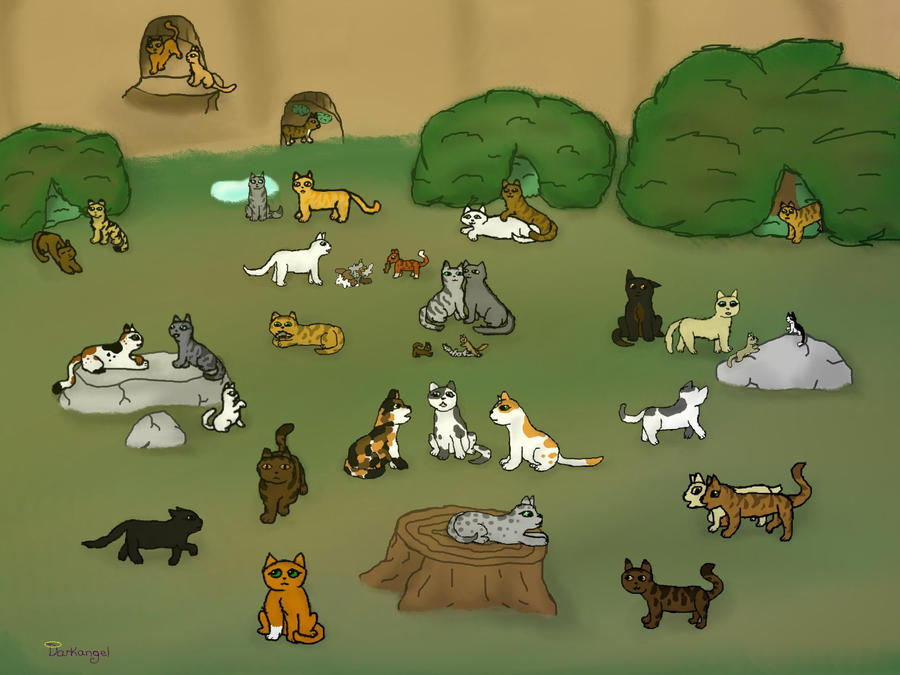 thunderclan camp by darkangel1236 on DeviantArt