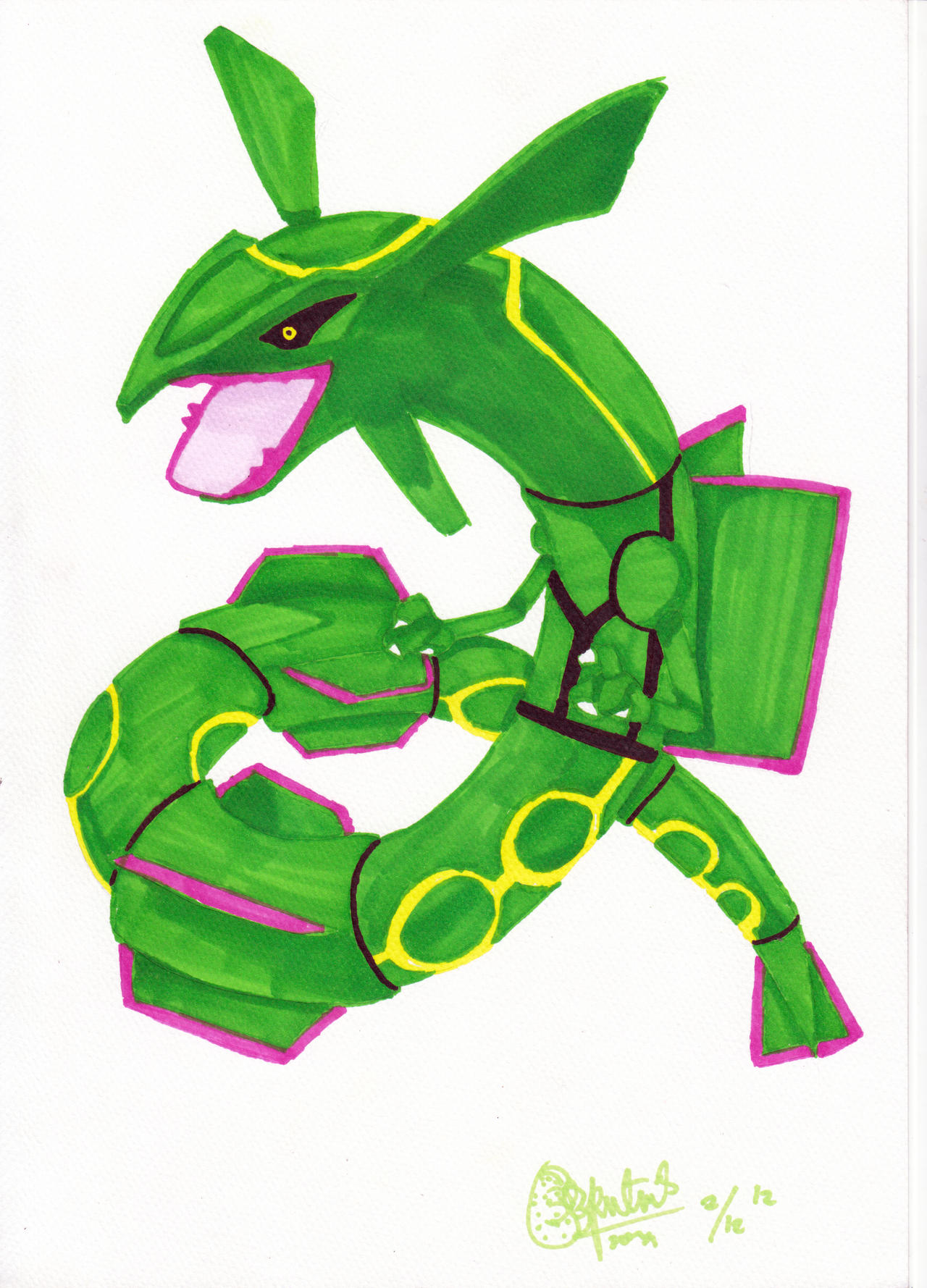 Ray Fakemon Fan Art - Rayquaza by himehisagi on DeviantArt