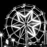 Black and white ferris wheel