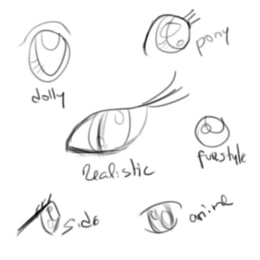 eye styles playing with tablet