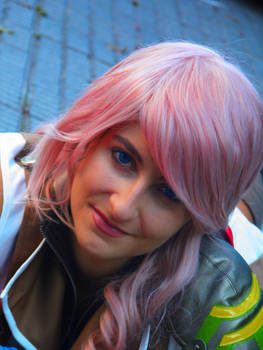 Lightning cosplay close up