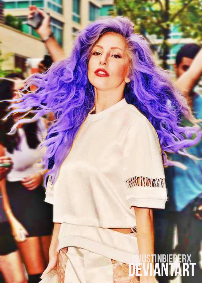 Lady Gaga Purple Hair By Isjustinbieberx On Deviantart