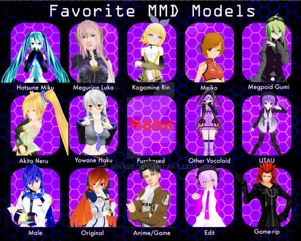 MMD (outdated) favorites by Rina55 on DeviantArt