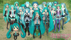 Happy 39 Miku day / 10th anniversary of MMD / Miku