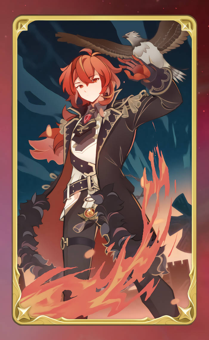 Diluc Genius Invocation TCG Card by Jessa-Daeh on DeviantArt