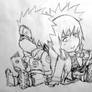 Chibi - Kakashi and Anko