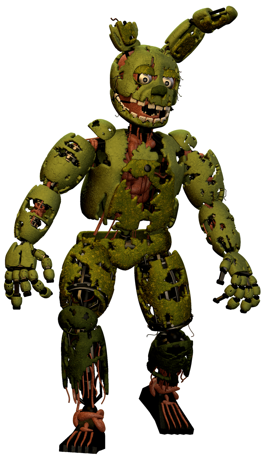 Springtrap V2 | Springtrap Render v2 (Smash Bros. Inspired) by mef42 on DeviantArt