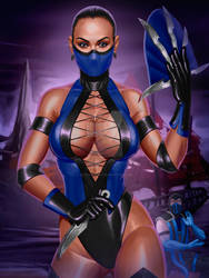 Kitana masked: Ultimate Mortal Kombat 3 by Glacorteart