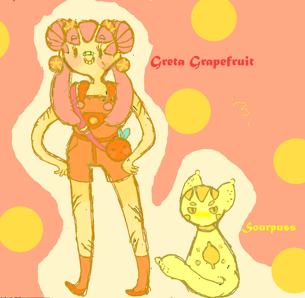 Fruit Peeps Entry: Greta Grapefruit and Sourpuss