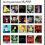 My Top 20 Villains