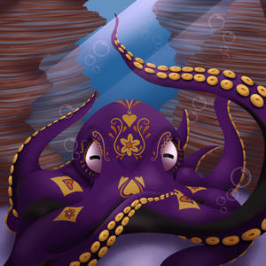 Sugar Skull Octopus (With Speedpaint)