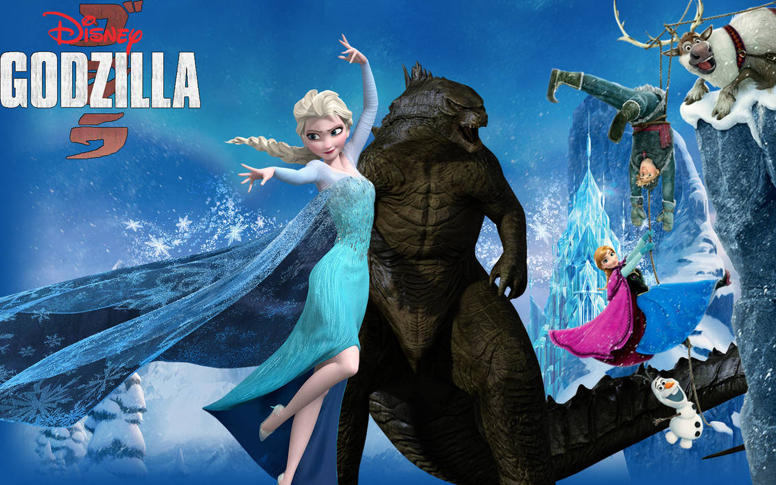 Godzilla Disry Disney Godzilla (Wallpaper) by Spideyjaws on DeviantArt