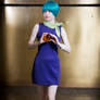 Bulma and a Dragon Ball
