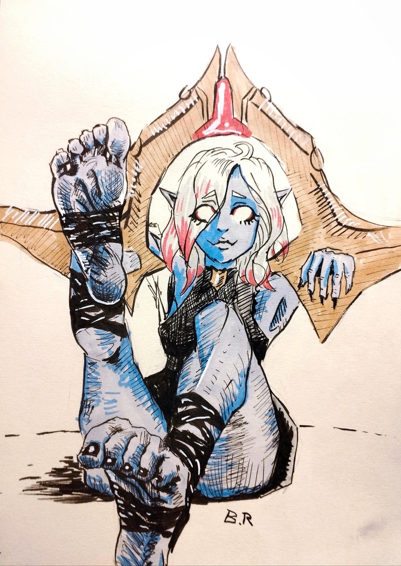 Briar showing feet by BareRunner on DeviantArt