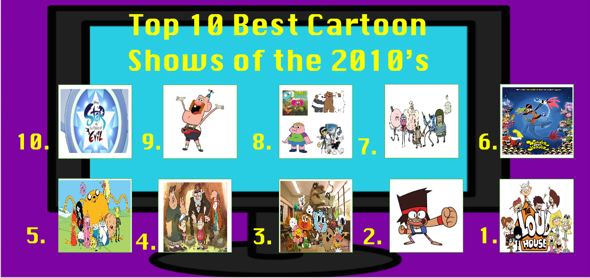 Top 10 Best Cartoon Shows of the 2010's by Bart-Toons on DeviantArt Top 10 Best Cartoon Shows of the 2010's by Bart-Toons on DeviantArt