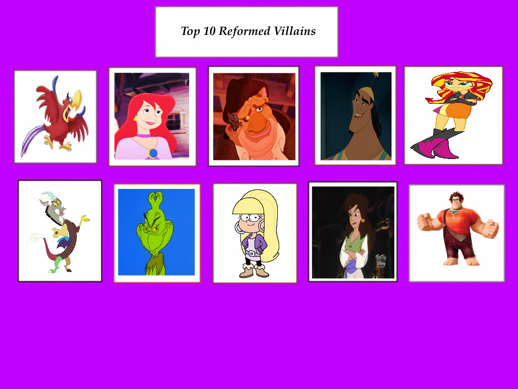 My Top 10 Reformed Villains by Bart-Toons on DeviantArt