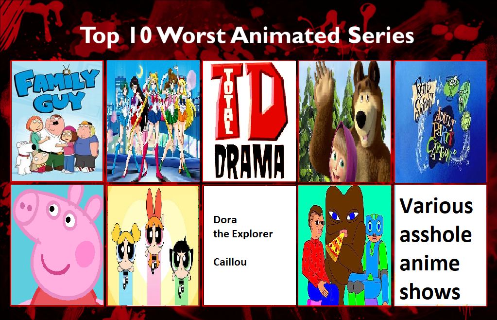 Top 10 Worst Animated Series 2 The Sequel By Megamansonic On Deviantart ...