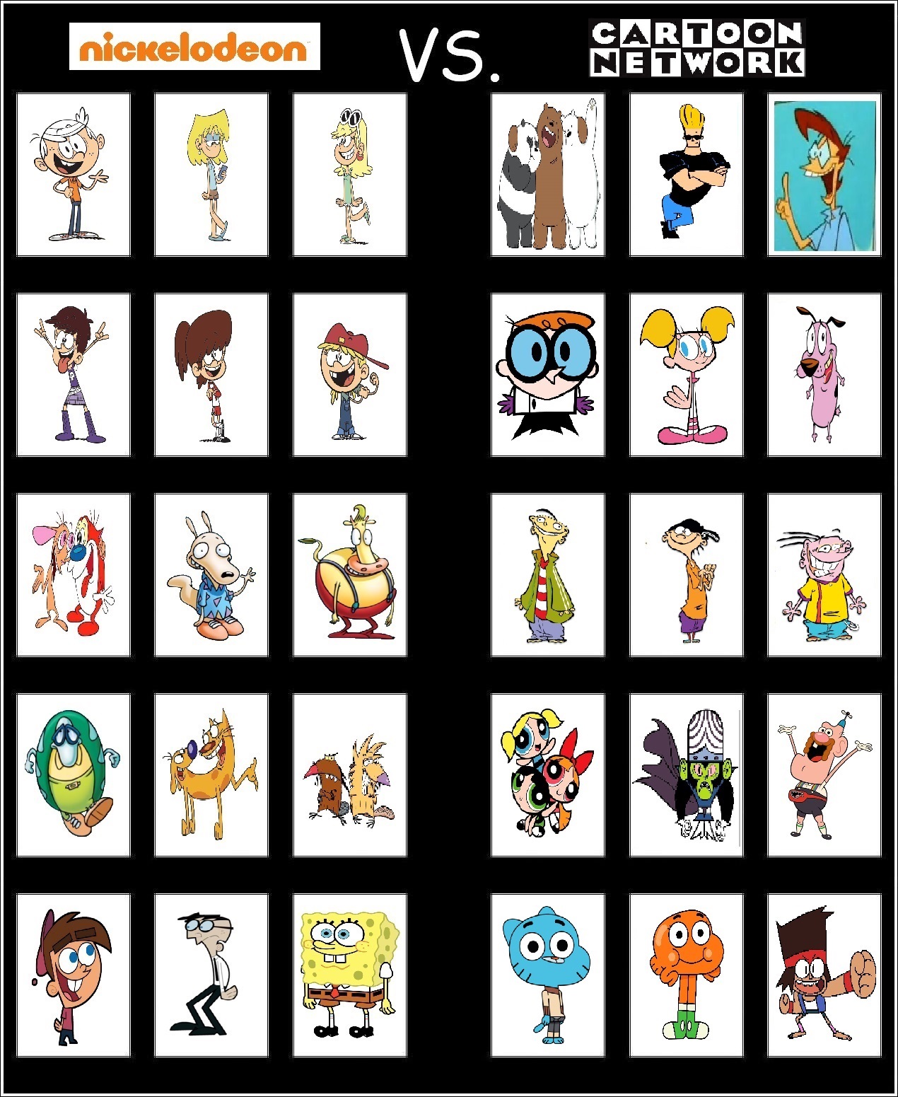 Cartoon Network Vs Nickelodeon cartoon-network-vs-nickelodeon