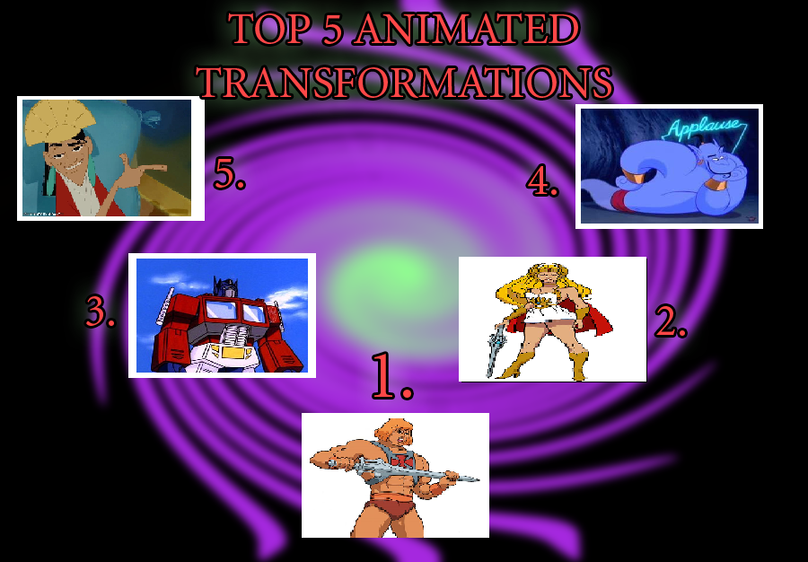 Transformation Examples Cartoon My Top 5 Animated Transformations by Bart-Toons on DeviantArt