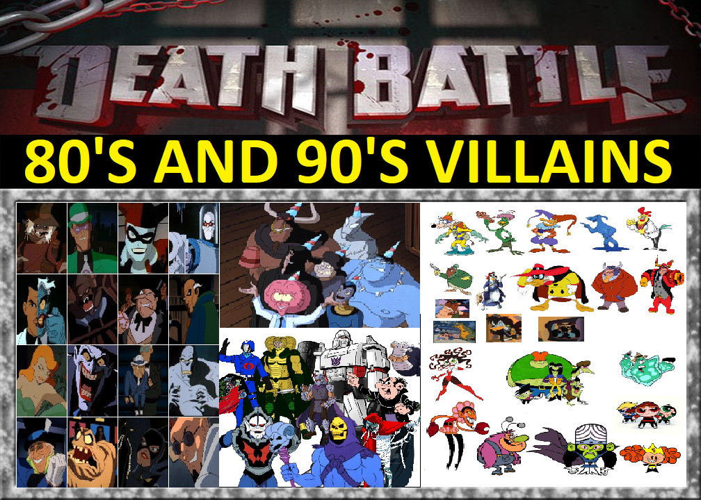 80's and 90's Cartoon Villains Battle by Bart-Toons on DeviantArt