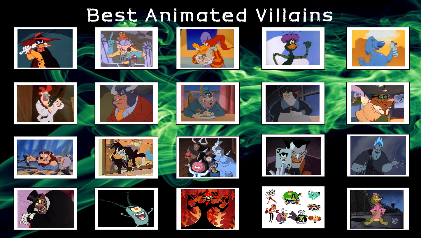 My Best Animated Villains Meme By Bart Toons On Deviantart My Best Animated Villains Meme By Bart Toons On Deviantart