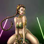 WEEKLY TRINQUETTE DRAWING CHALLENGE: Leia Slave