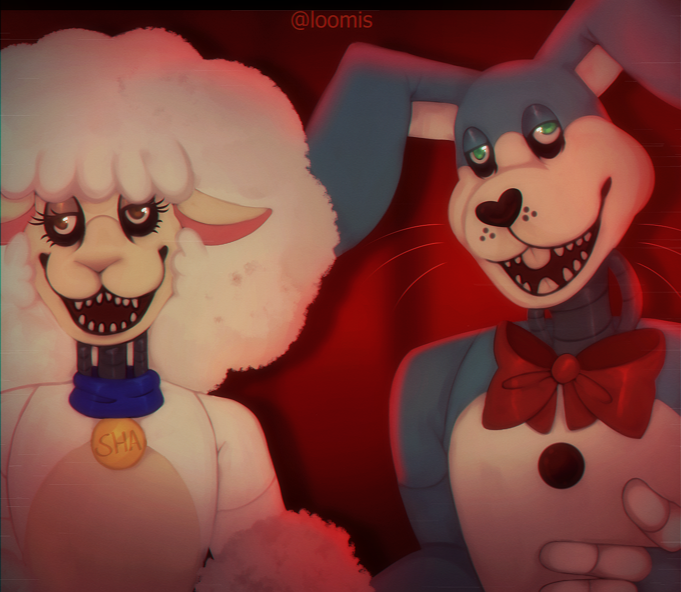 Sheep Rabbit Cartoon the sheep and rabbit by loomiiis on DeviantArt