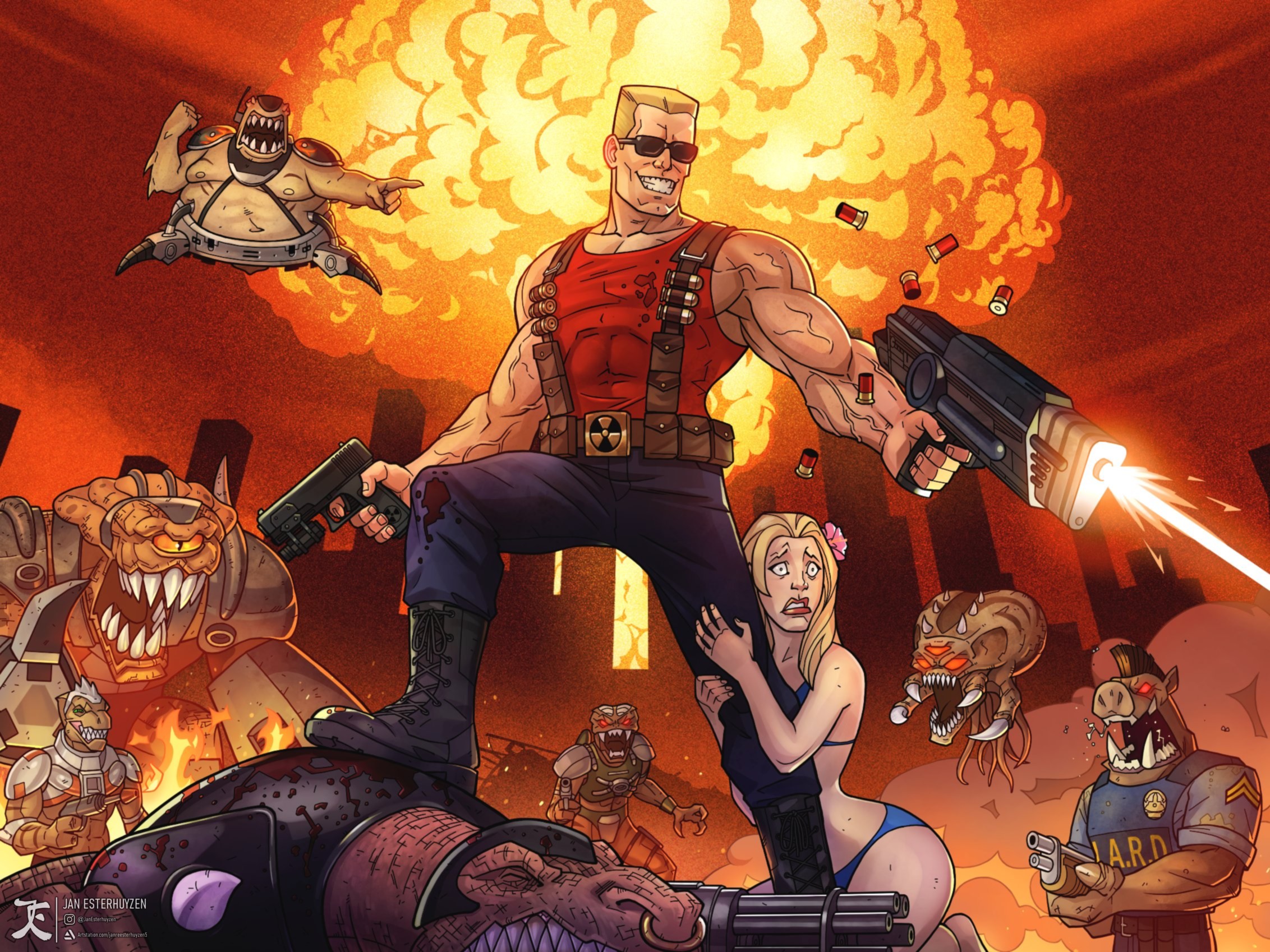 Nukem Rack Duke Nukem Fanart by JanEsterhuyzen on DeviantArt