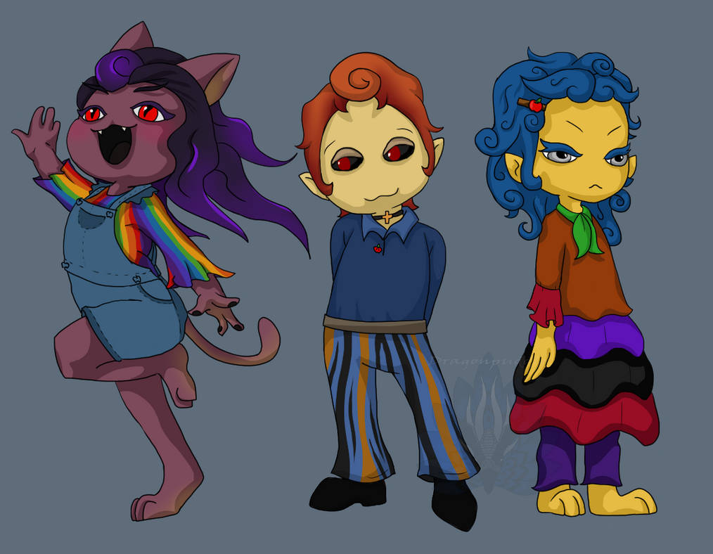 Triplets Deviantart Triplets by DragonPud on DeviantArt