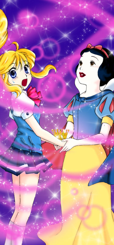 Kilala and Snow White - a Kilala Princess coloring