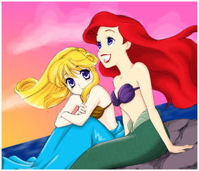 Kilala and Ariel - a Kilala Princess coloring