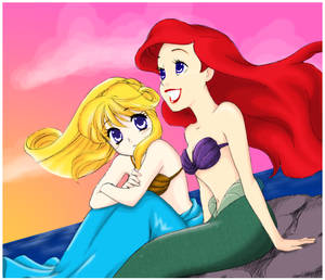 Kilala and Ariel - a Kilala Princess coloring