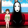 Spirited Away Pixel art Poster