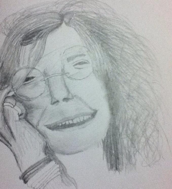 Janis Joplin Drawing Atempt