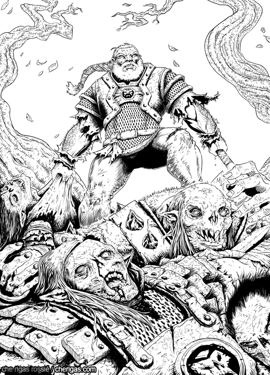 The Dwarves - Inks for Variant Cover