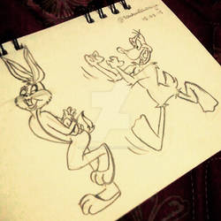 Bugs Bunny and Daffy Duck