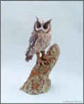 Horned Owl Ceramic Sculpture by StephaniePride