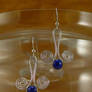 Lapis Lazuli Spiral Earrings