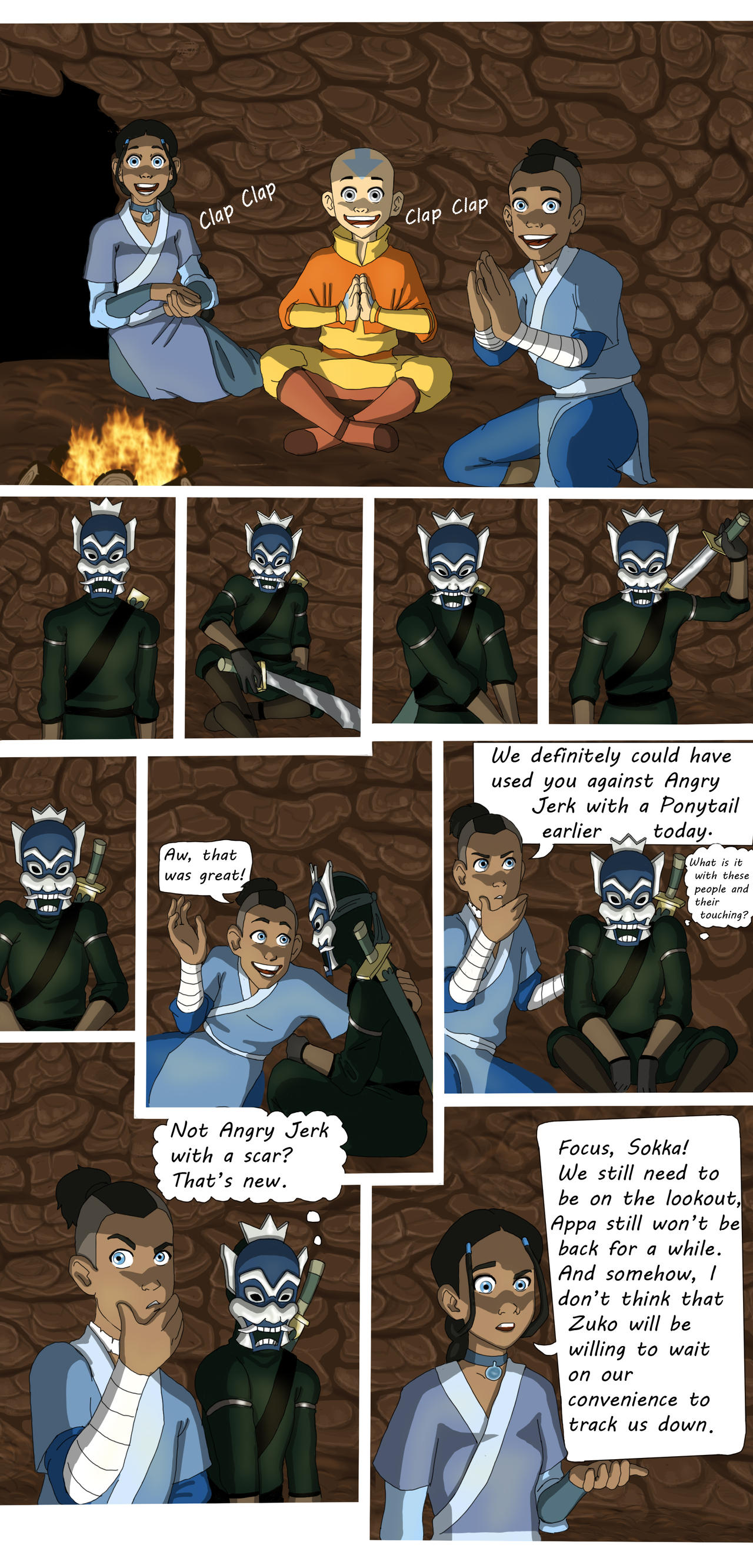 Avatar: Bringing Out the Blue Fancomic page 7