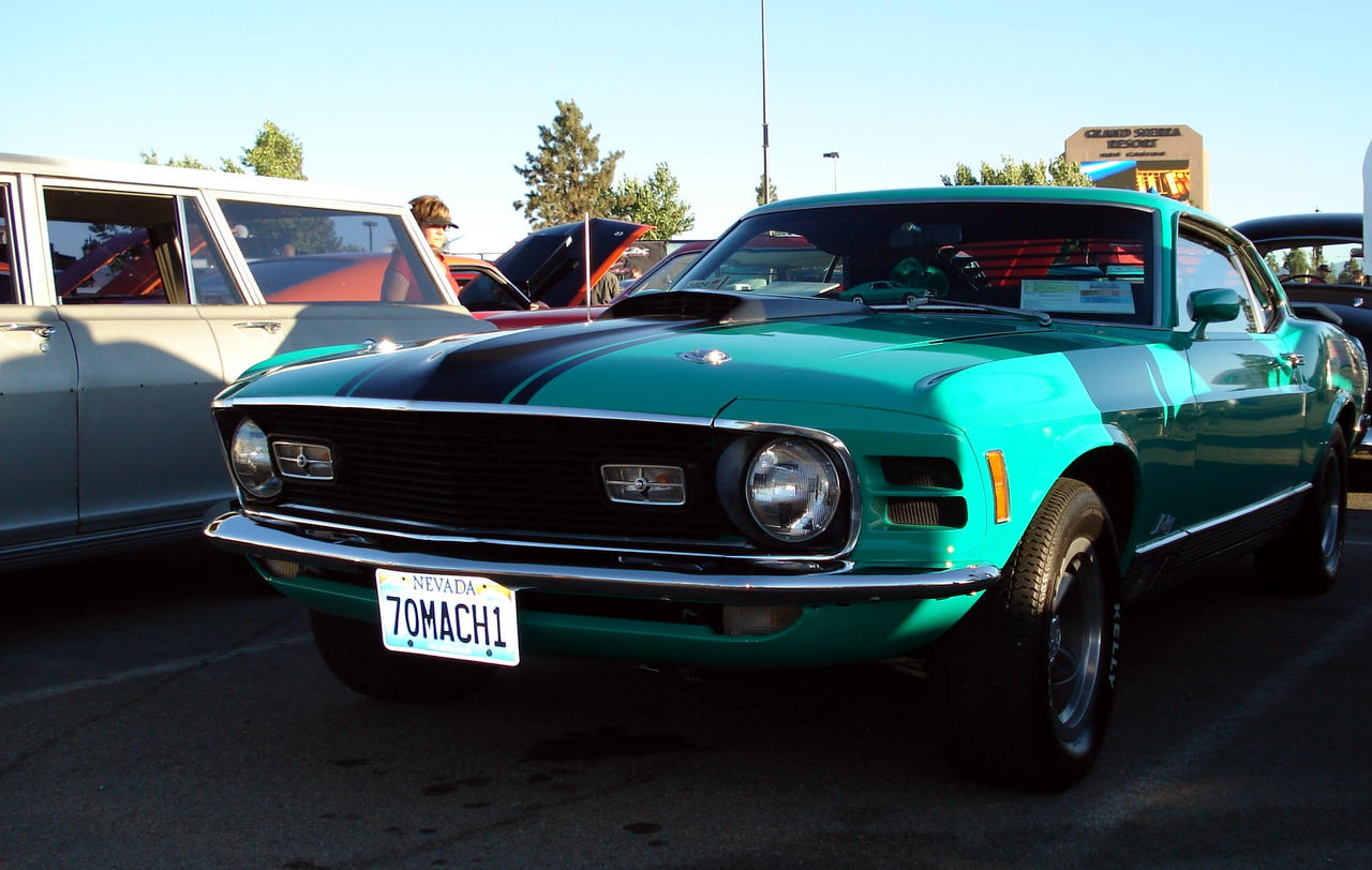 1970 Mustang Mach 1 green