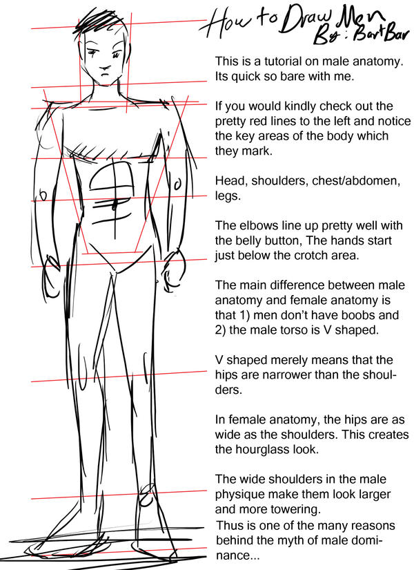 How to Draw Men Tut by BartBar on DeviantArt