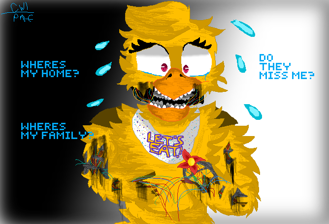 Withered Chica (Kind of Redesign) by LordAldrin75 on Newgrounds